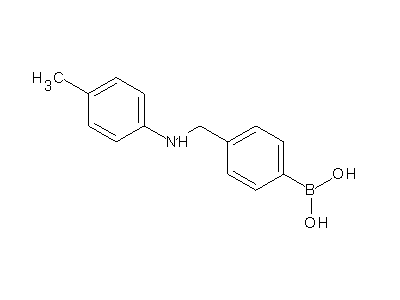 Chemical structure of 4-[(4-tolylamino)methyl]phenylboronic acid