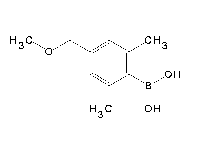 Chemical structure of 2,6-dimethyl-4-methoxymethylphenyl boronic acid