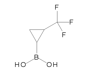 Chemical structure of trans-2-(trifluoromethyl)cyclopropylboronic acid