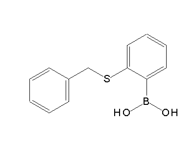 Chemical structure of (2-benzylsulfanylphenyl)boronic acid