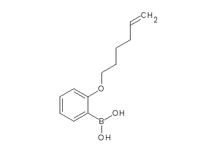 Chemical structure of 2-(hex-5-en-1-yloxy)phenylboronic acid