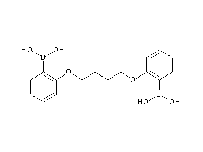 Chemical structure of 1,4-bis(2-boronoacidophenyl)butyl ether