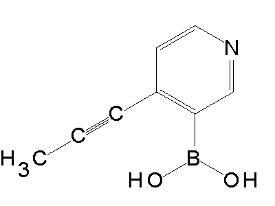 Chemical structure of 4-(propyn-1-yl)pyridin-3-ylboronic acid