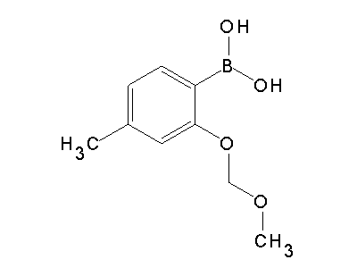Chemical structure of 2-methoxymethoxy-4-methylphenylboronic acid