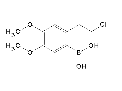 Chemical structure of [2-(2-chloroethyl)-4,5-dimethoxyphenyl]boronic acid