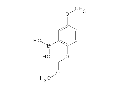 Chemical structure of 5-methoxy-2-(methoxymethoxy)phenylboronic acid