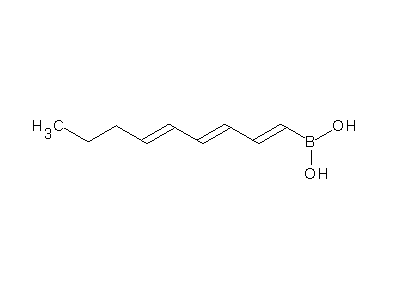 Chemical structure of E,E,E-1,3,5-nonatrienyl boronic acid
