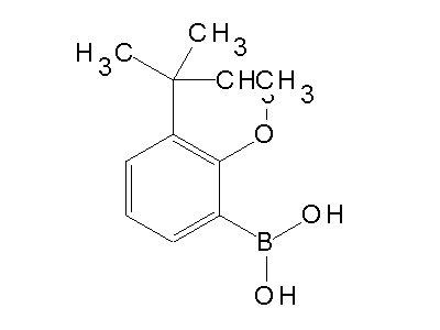 Chemical structure of 3-tert-butyl-2-methoxyphenylboronic acid