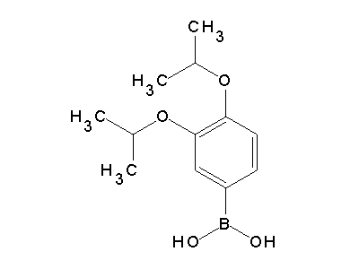 Chemical structure of 3,4-diisopropoxyphenylboronic acid