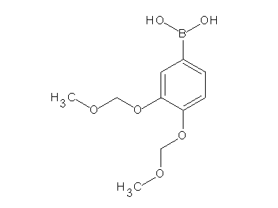 Chemical structure of 3,4-bis(methoxymethoxy)phenylboronic acid