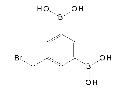 Chemical structure of 5-(bromomethyl)benzene-1,3-diboronic acid