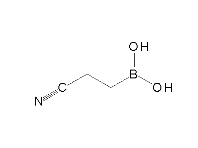 Chemical structure of (2-cyanoethyl)boronic acid