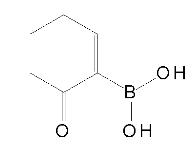 Chemical structure of 2-dihydroxyboryl-2-cyclohexen-1-one