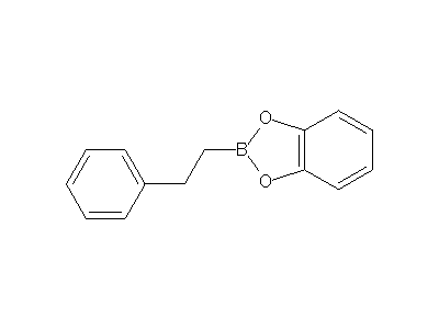 Chemical structure of 2-(2-phenylethyl)benzo-1,3,2-dioxaborole