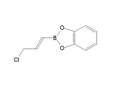 Chemical structure of (E)-3-chloro-1-propenylboronic acid catechol ester