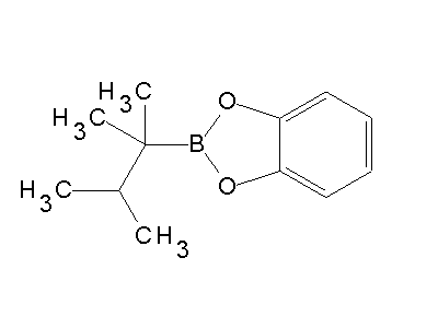 Chemical structure of B-(2,3-dimethylbut-2-yl)catecholborane