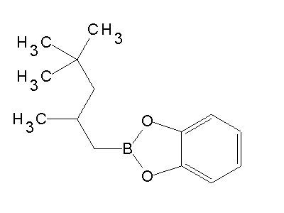 Chemical structure of 2-(2,4,4-trimethyl-pentyl)-benzo[1,3,2]dioxaborole