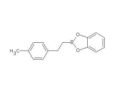 Chemical structure of 2-[2-(4-methylphenyl)ethyl]-1,3,2-benzodioxaborole
