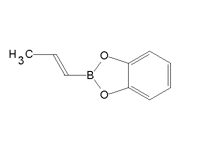 Chemical structure of prop-1-enylcatecholborane