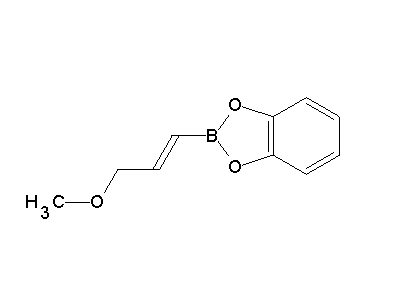 Chemical structure of 2-(3-methoxypropenyl)benzo[1,3,2]dioxaborole
