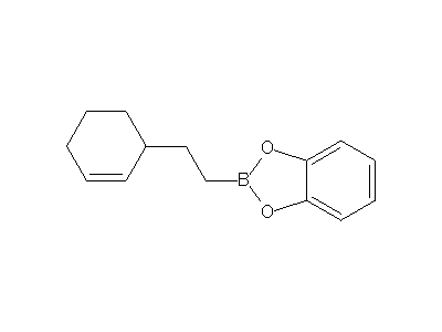 Chemical structure of 2-(2-cyclohex-2-en-1-ylethyl)-1,3,2-benzodioxaborole