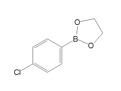 Chemical structure of 2-(4-chlorophenyl)-1,3,2-dioxaborolane