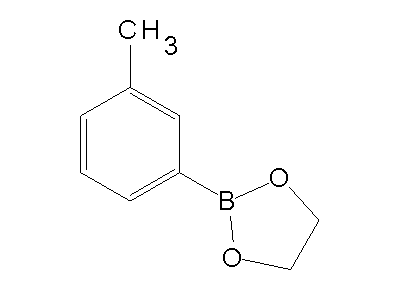Chemical structure of 2-m-tolyl-1,3,2-dioxaborolane