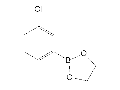 Chemical structure of 2-(3-chlorophenyl)-1,3,2-dioxaborolane