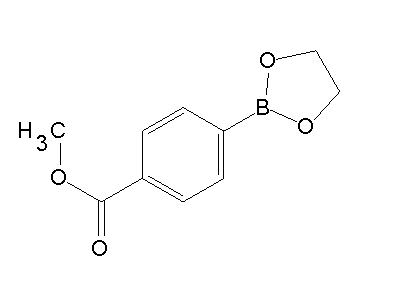 Chemical structure of methyl 4-(1,3,2-dioxaborolan-2-yl)benzoate