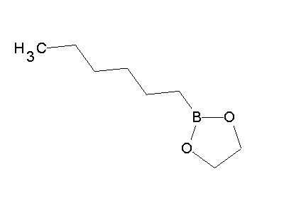 Chemical structure of 2-hexyl-[1,3,2]dioxaborolane