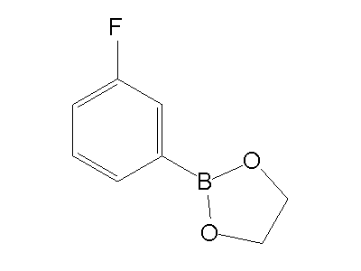 Chemical structure of 2-(3-fluorophenyl)-1,3,2-dioxaborolane