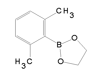 Chemical structure of 2-(2,6-dimethylphenyl)-1,3,2-dioxaborolane