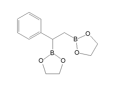 Chemical structure of 1,2-Bis(ethylendioxyboryl)-1-phenylethane