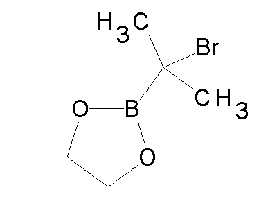 Chemical structure of 1-(1-bromo-1-methylethyl)-1,3,2-dioxaborolane