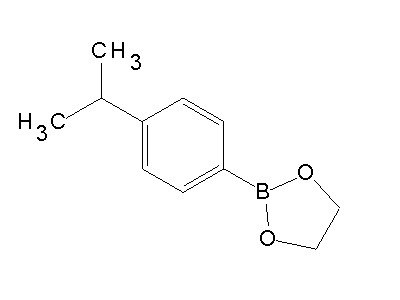 Chemical structure of 2-(4-isopropylphenyl)-1,3,2-dioxaborolane