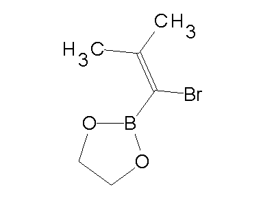 Chemical structure of Ethylenglycyl-1-brom-2-methylpropen-1-boronat