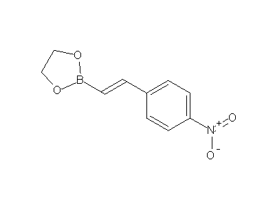Chemical structure of 2-(4-nitro-trans-styryl)-[1,3,2]dioxaborolane