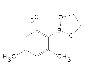 Chemical structure of 2-mesityl-1,3,2-dioxaborolane