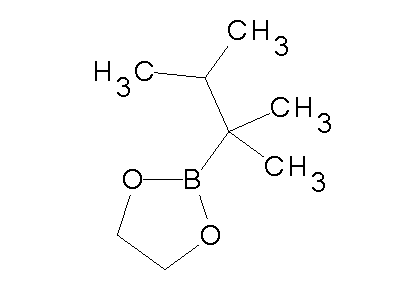 Chemical structure of 2-(1,1,2-trimethylpropyl)[1,3,2]dioxaborolane