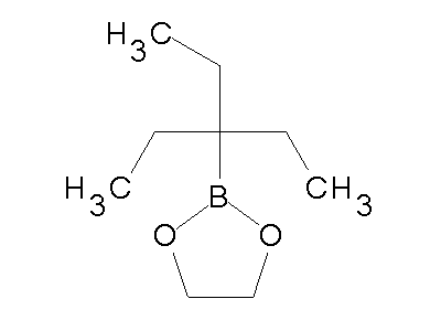 Chemical structure of 2-(1,1-diethyl-propyl)-[1,3,2]dioxaborolane