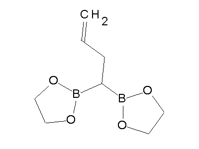Chemical structure of 4,4-Bis-(1,3,2-dioxaborol-2-yl)-1-buten