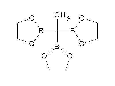 Chemical structure of 1,1,1-Tris-(1,3,2-dioxaborol-2-yl)-ethan