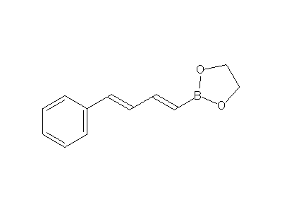 Chemical structure of 2-[(1E,3E)-4-phenylbuta-1,3-dienyl]-1,3,2-dioxaborolane