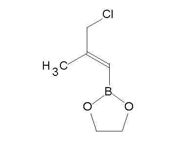 Chemical structure of 1-(1,3,2-Dioxaborol-2-yl)-2-methyl-3-chlorpropen