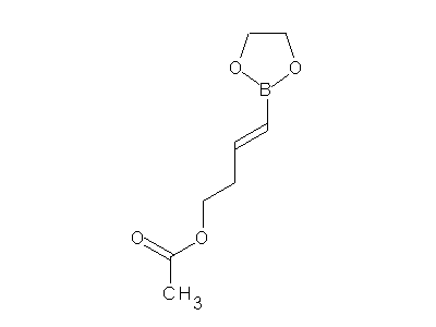 Chemical structure of [(E)-4-(1,3,2-dioxaborolan-2-yl)but-3-enyl] acetate