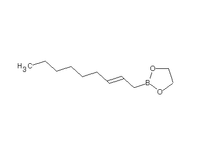 Chemical structure of 2-[(E)-non-2-enyl]-1,3,2-dioxaborolane