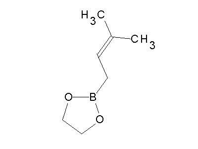 Chemical structure of 2-Prenyl-1,3,2-dioxaborolan