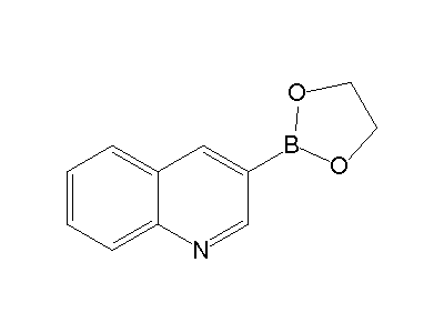 Chemical structure of 2-(3-quinolinyl)-1,3,2-dioxaborolane
