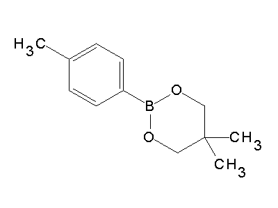 Chemical structure of 5,5-dimethyl-2-p-tolyl-1,3,2-dioxaborinane