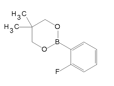 Chemical structure of 2-fluorobenzeneboronic acid neopentylglycol ester